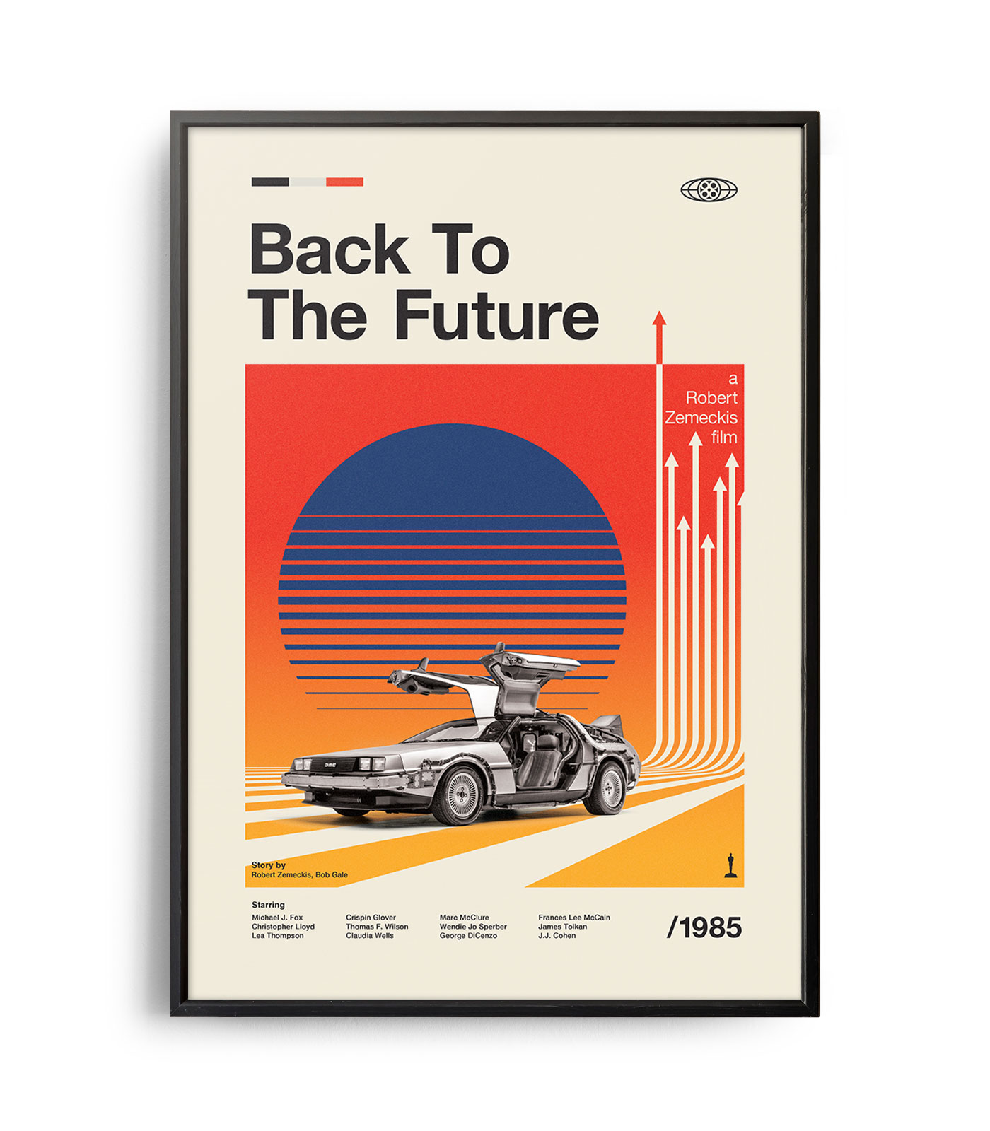 Midcentury modern Back to the Future movie poster Weekend Poster