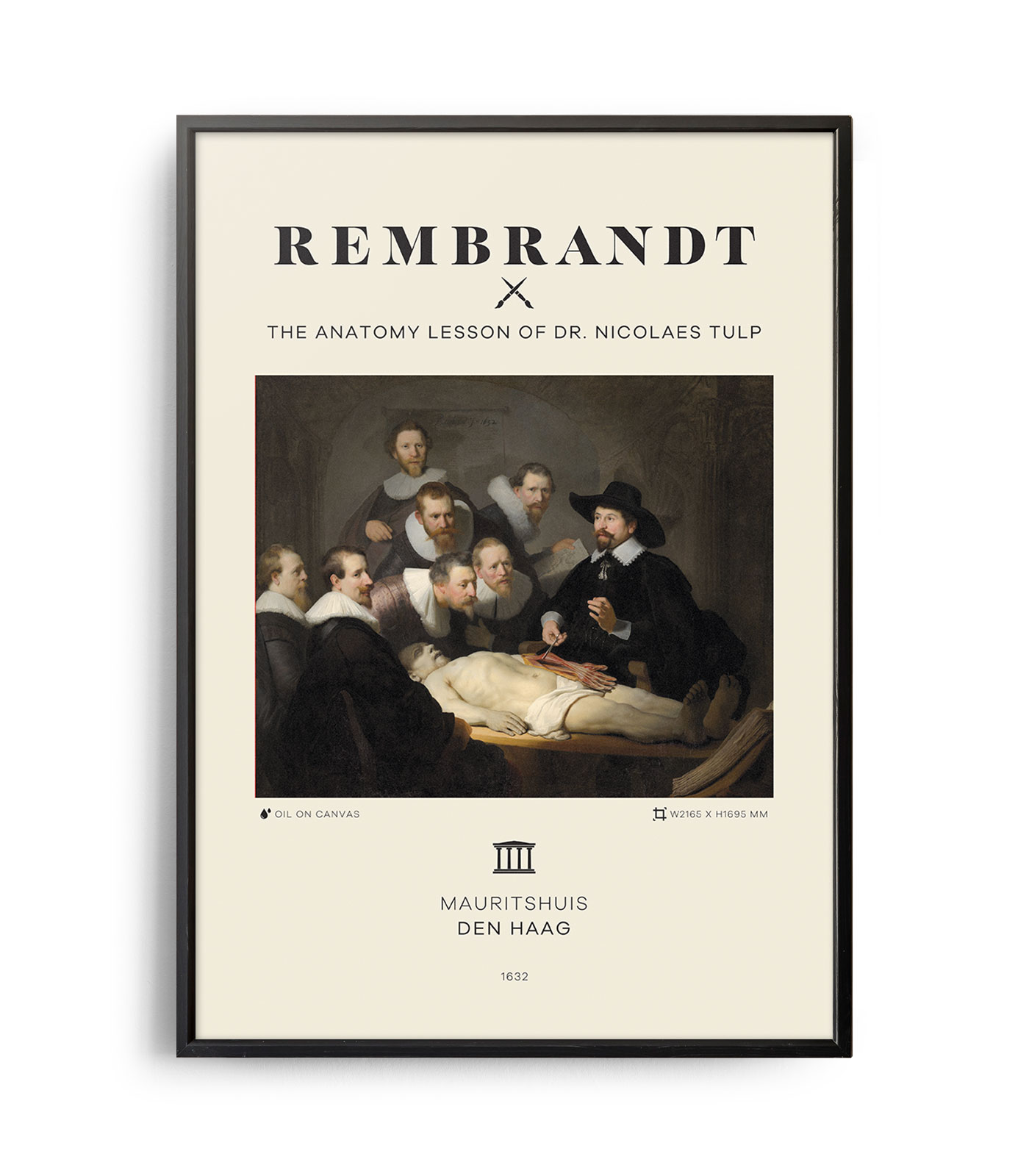 Mid-century modern Rembrandt The Anatomy Lesson of Dr. Nicolaes Tulp