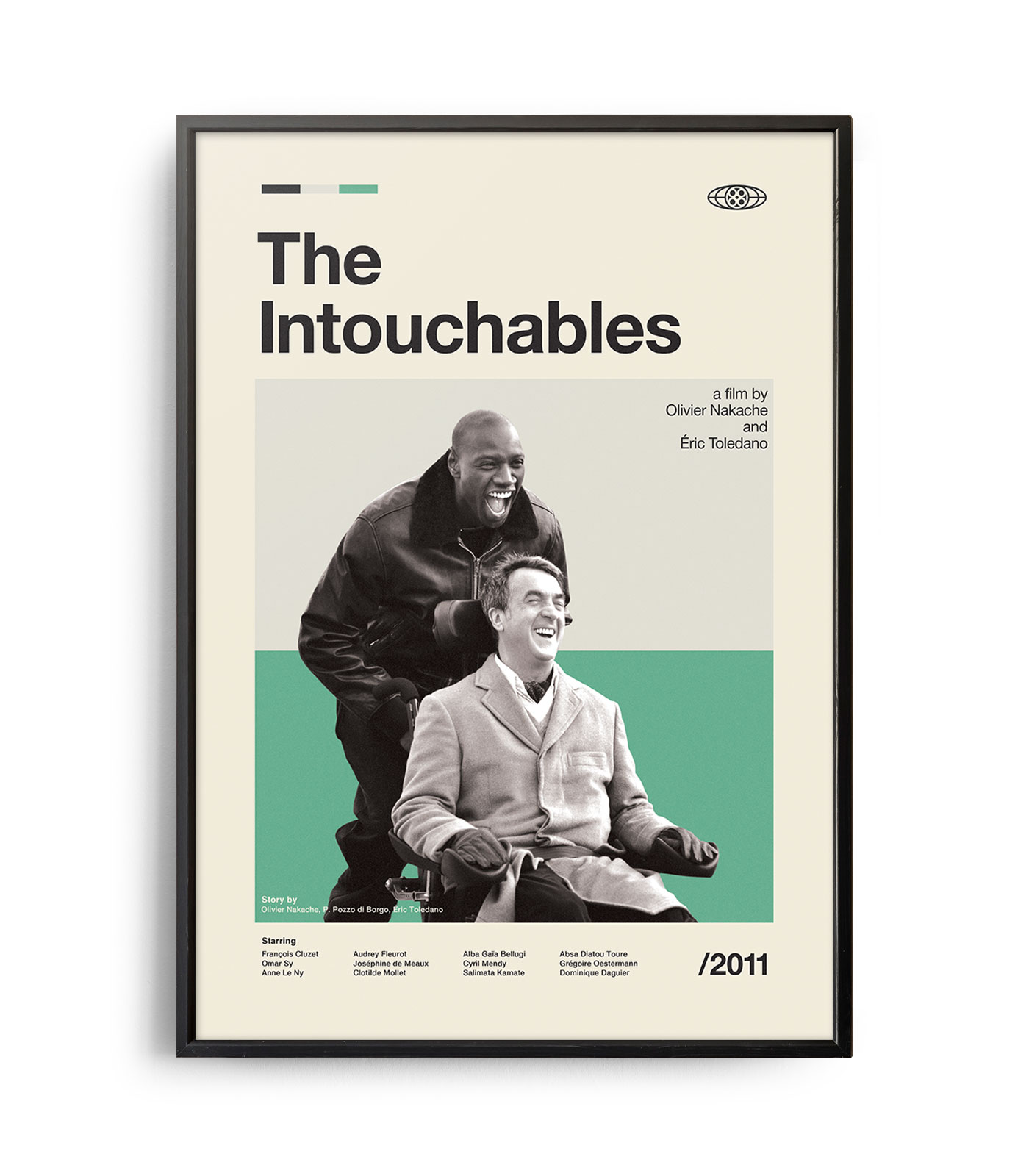 Midcentury modern The Intouchables movie poster Weekend Poster