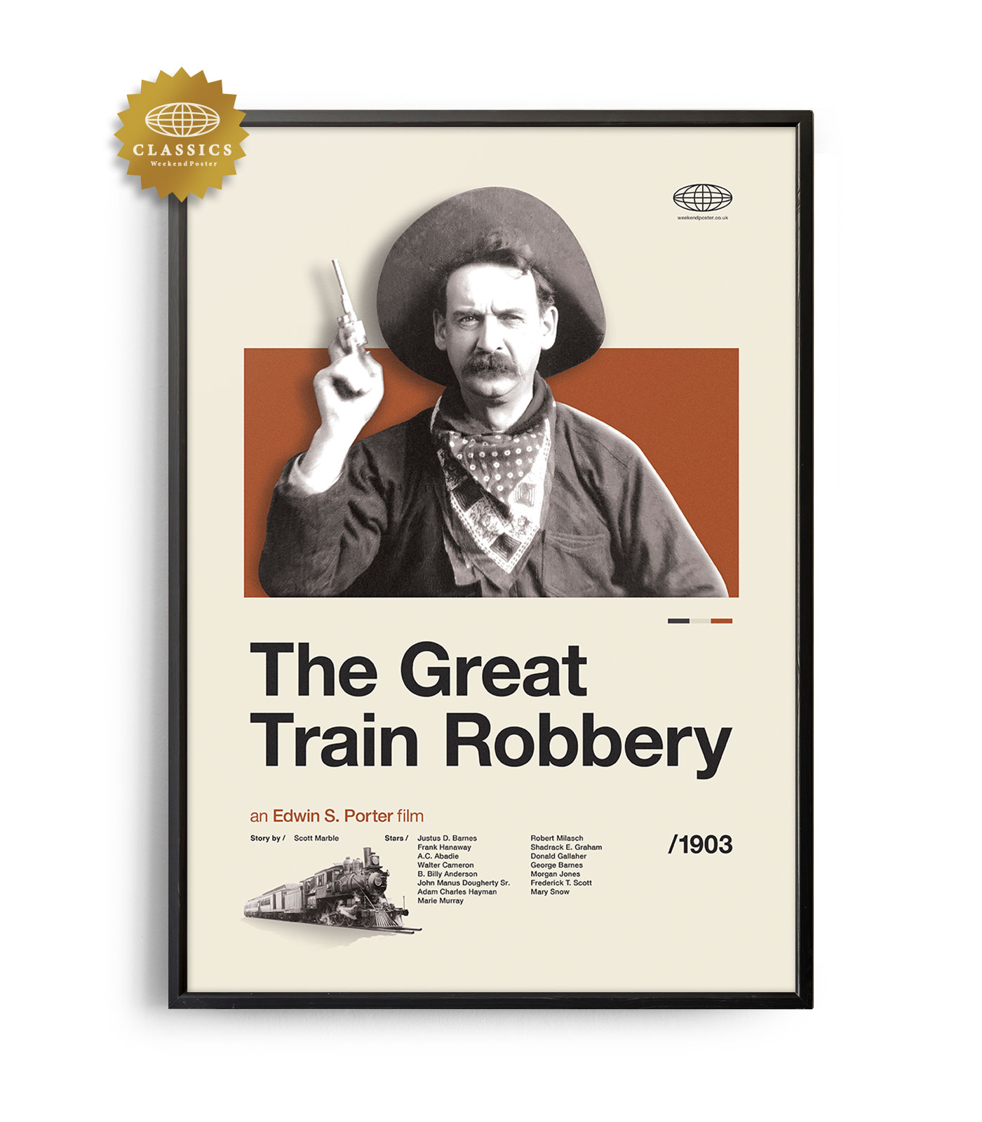 Mid-century Classic The Great Train Robbery movie poster - Weekend Poster
