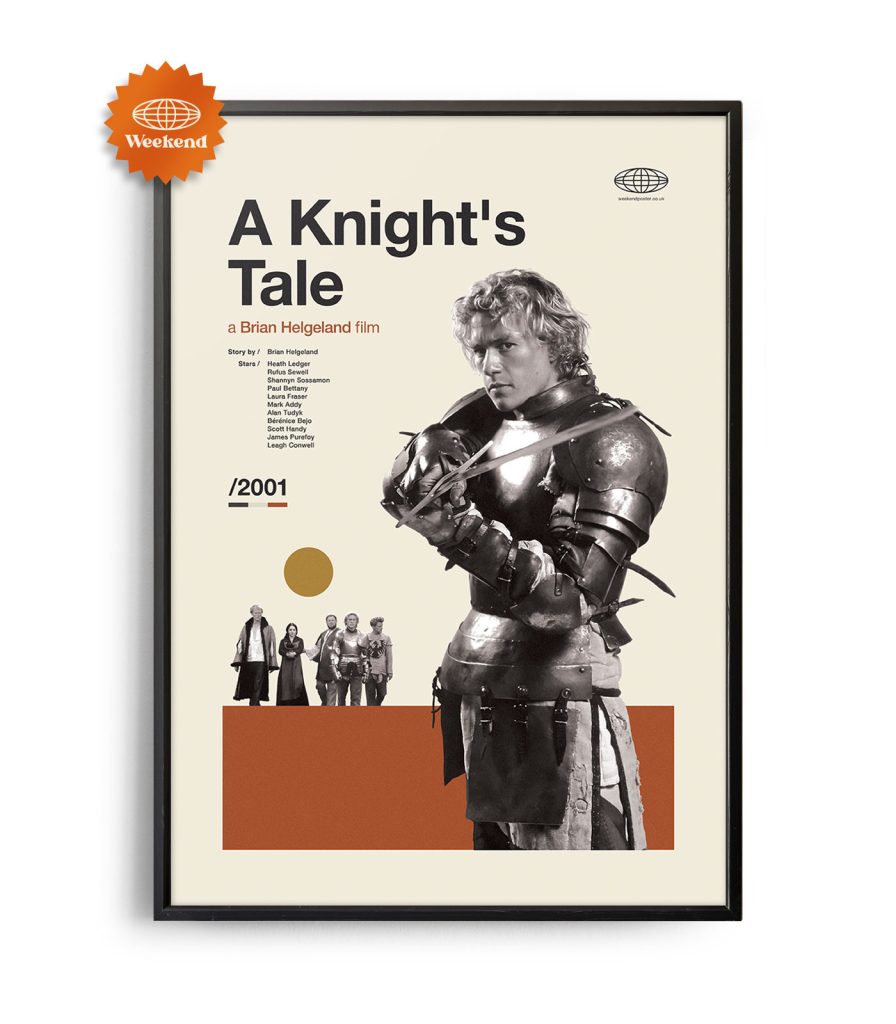 Mid century Modern A Knight s Tale Movie Poster Weekend Poster Mid century Modern A Knight s Tale Movie Poster Weekend Poster