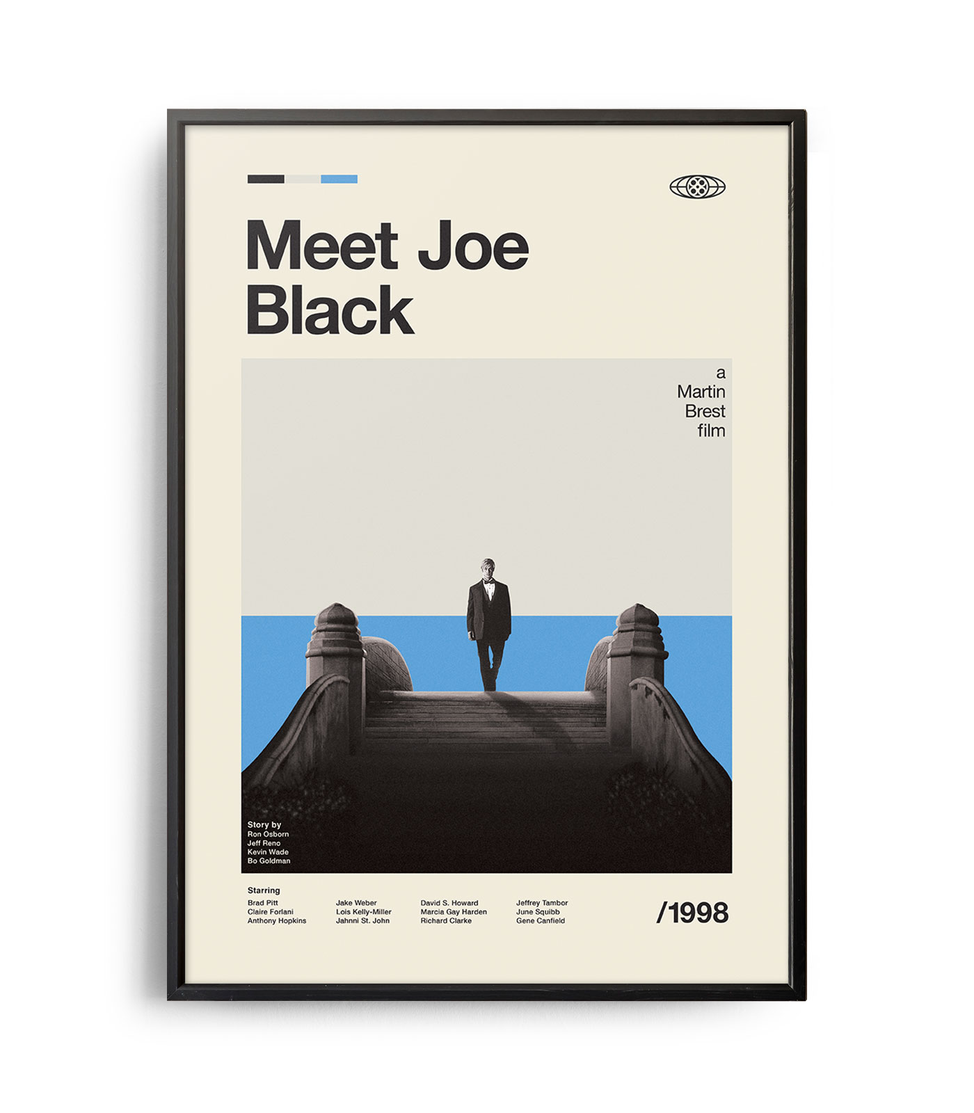 Midcentury modern Meet Joe Black movie poster Weekend Poster